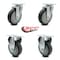 Service Caster Cambro Dish Caddies Swivel Caster Replacement Set CAM-SCC-20S514-TPRB-2-R-2 - alternate 3